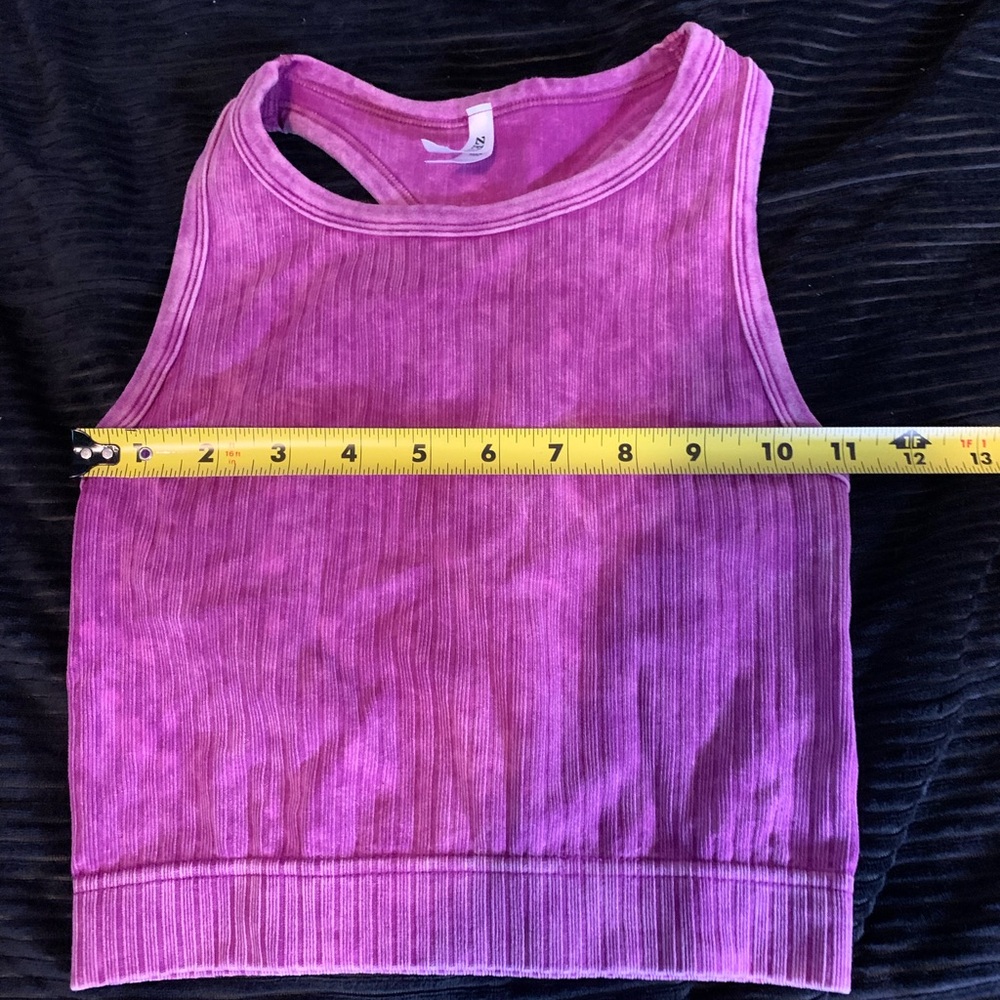 Zenana Fuchsia Ribbed Tank - Picture 5 of 6